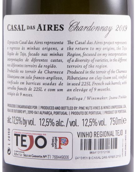 2019 Casal das Aires Chardonnay branco