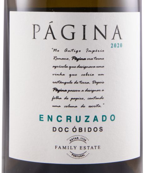 2020 Página Encruzado branco