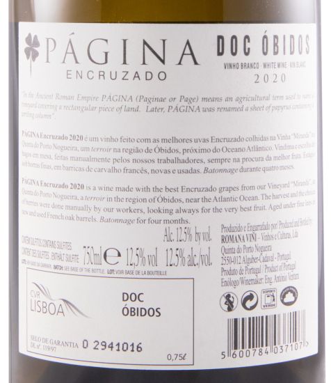 2020 Página Encruzado branco