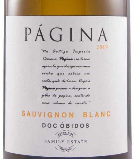 2019 Página Sauvignon Blanc white