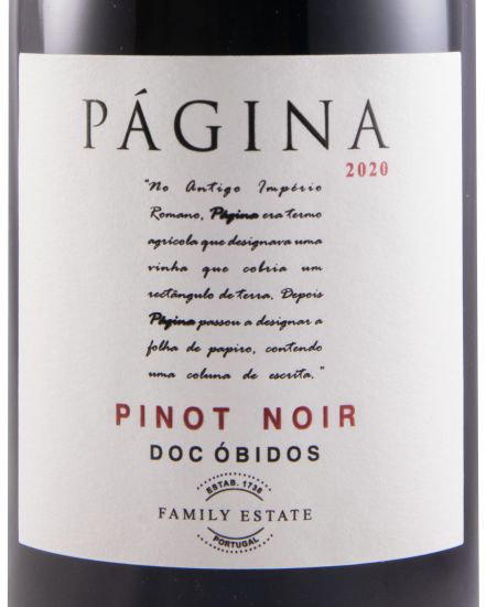 2020 Página Pinot Noir tinto