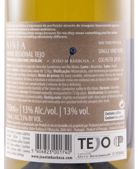 2019 Ninfa Alvarinho white
