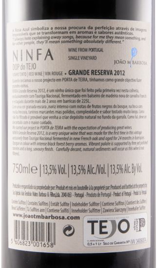 2012 Ninfa Grande Reserva tinto