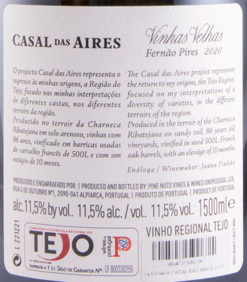 2020 Casal das Aires Vinhas Velhas Fernão Pires branco 1,5L