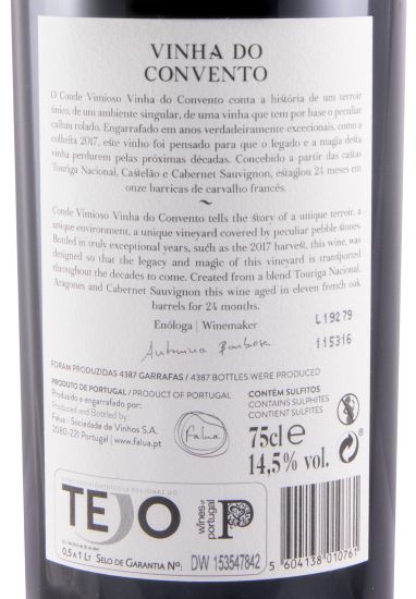 2017 Conde Vimioso Vinha do Convento Edição Limitada tinto