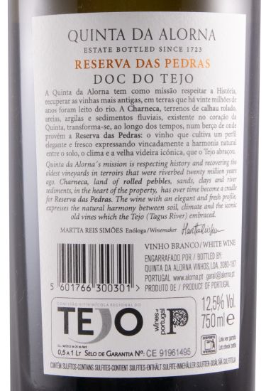 2018 Quinta da Alorna Reserva das Pedras Fernão Pires branco