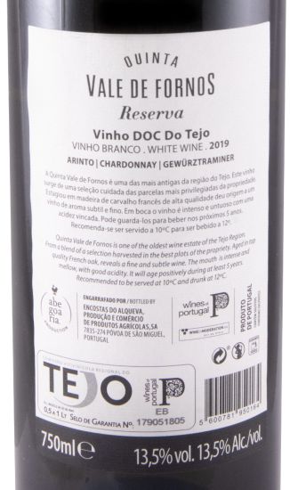 2019 Quinta Vale de Fornos Reserva white