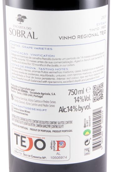 2019 Encosta do Sobral Syrah red