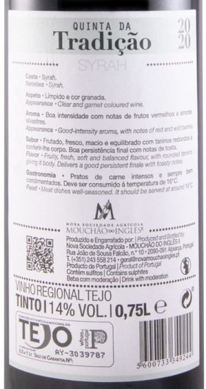 2020 Quinta da Tradição Syrah tinto