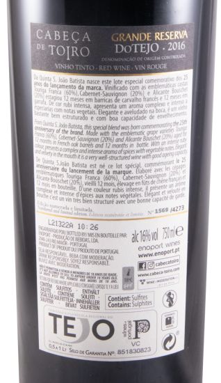 2016 Cabeça de Toiro Grande Reserva Edição Comemorativa 25 Anos tinto