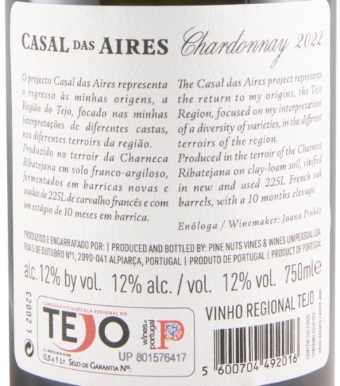2022 Casal das Aires Chardonnay white