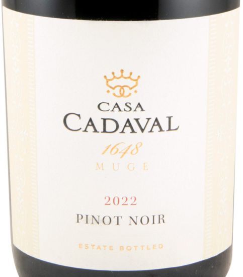 2022 Casa Cadaval Pinot Noir tinto (rótulo danificado)