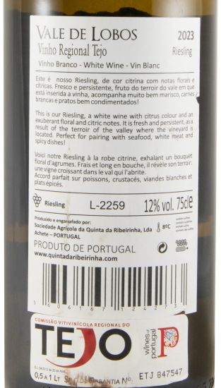 2023 Vale de Lobos Riesling white