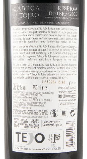 2022 Cabeça de Toiro Cabernet Sauvignon Reserva tinto