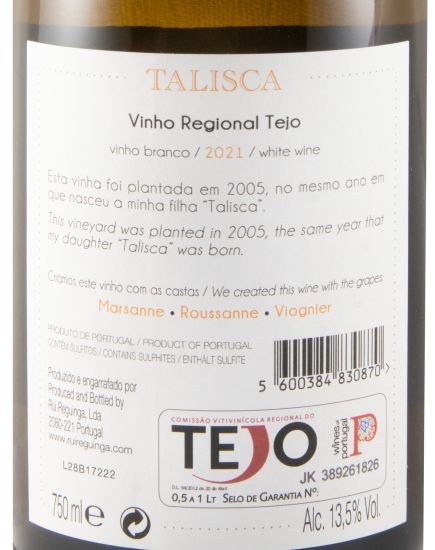 2021 Vinha da Talisca white