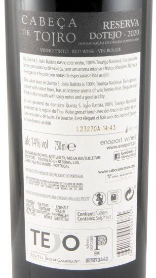 2020 Cabeça de Toiro Terroir Touriga Nacional Reserva tinto