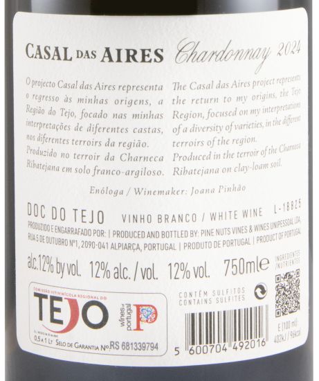 2024 Casal das Aires Chardonnay branco