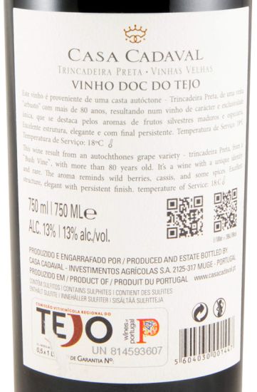 2023 Casa Cadaval Trincadeira Preta Vinhas Velhas tinto