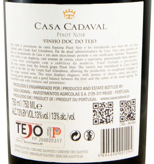 2023 Casa Cadaval Pinot Noir tinto
