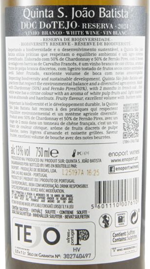 2024 Quinta S. João Batista Chardonnay & Fernão Pires Reserva branco