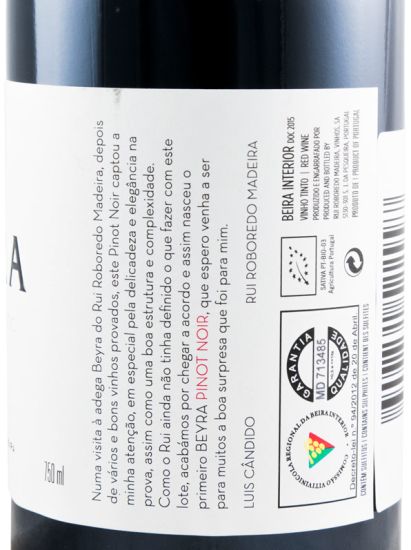 2015 Beyra Pinot Noir red