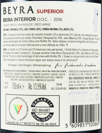 2016 Beyra Superior red