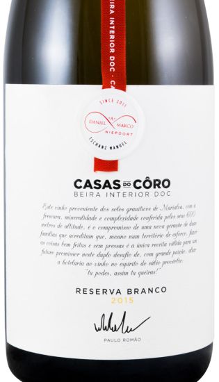 2015 Casas do Côro Reserva branco