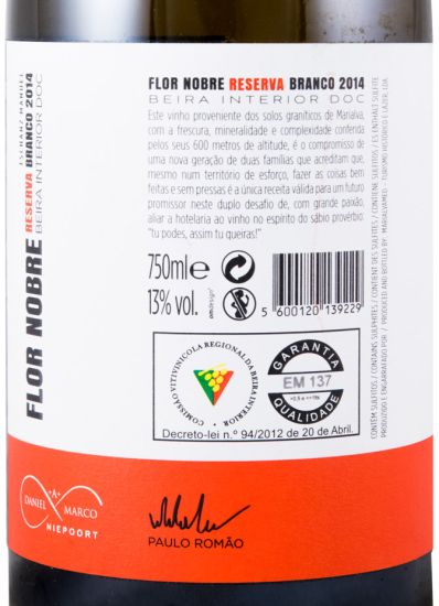 2014 Casas do Côro Jura Flor Nobre Reserva white