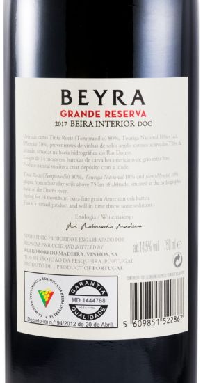 2017 Beyra Grande Reserva red