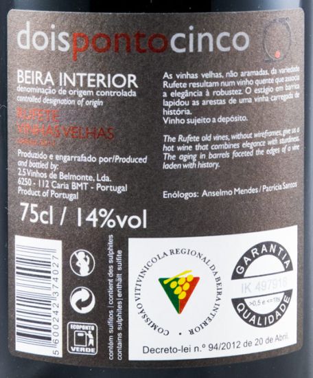 2013 Dois Ponto Cinco Rufete red