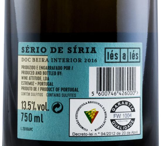 2016 Lés-a-Lés Sério de Síria branco
