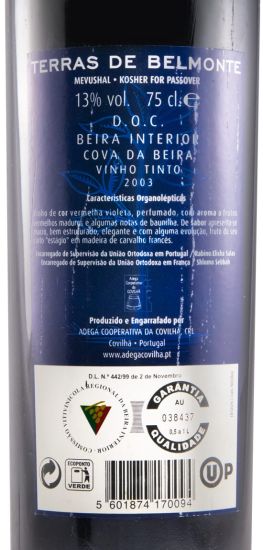 2003 Terras de Belmonte red