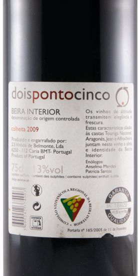 2009 Dois Ponto Cinco tinto