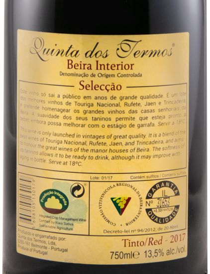2017 Quinta dos Termos Selecção red