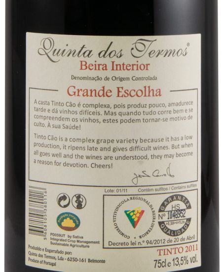 2011 Quinta dos Termos Grande Escolha red