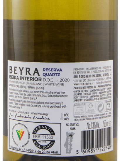 2020 Beyra Reserva Quartz branco