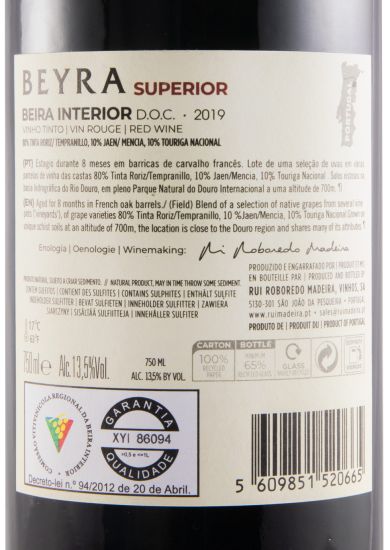 2019 Beyra Superior tinto