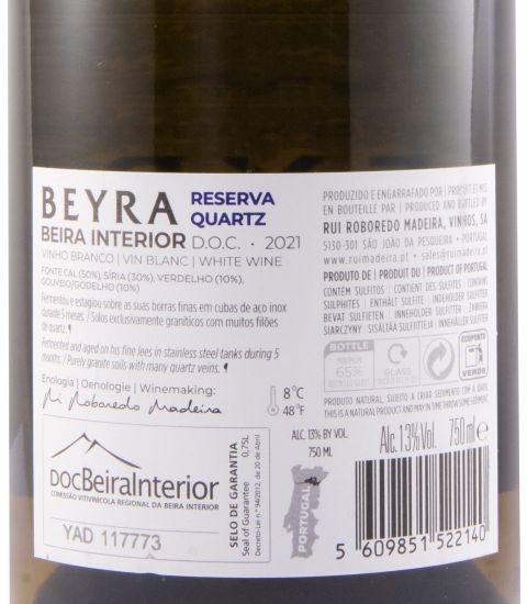 2021 Beyra Reserva Quartz white
