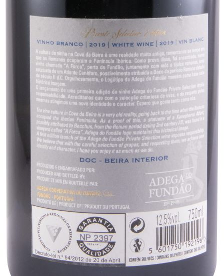 2019 Adega do Fundão Private Selection Vinhas Velhas Edição Limitada branco