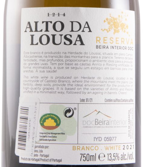 2021 Alto da Lousa Reserva white