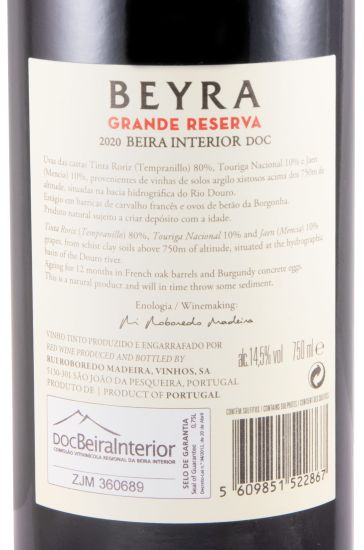 2020 Beyra Grande Reserva tinto