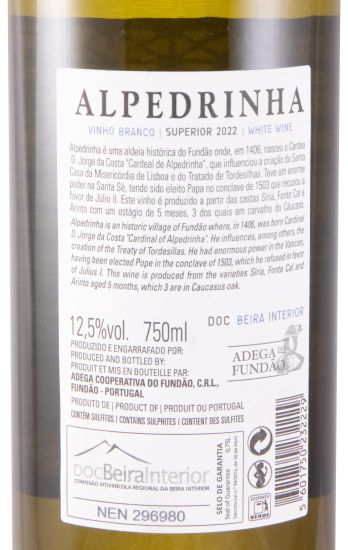 2022 Adega do Fundão Alpedrinha white