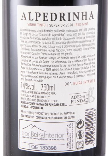 2020 Adega do Fundão Alpedrinha tinto