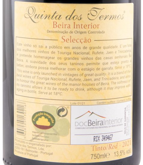 2021 Quinta dos Termos Selecção red