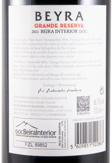 2021 Beyra Grande Reserva red