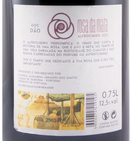 2021 Rosa da Mata Alfrocheiro red