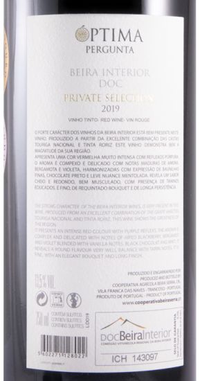 2019 Óptima Pergunta Private Selection red