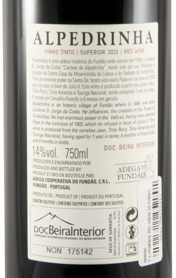 2021 Adega do Fundão Alpedrinha tinto