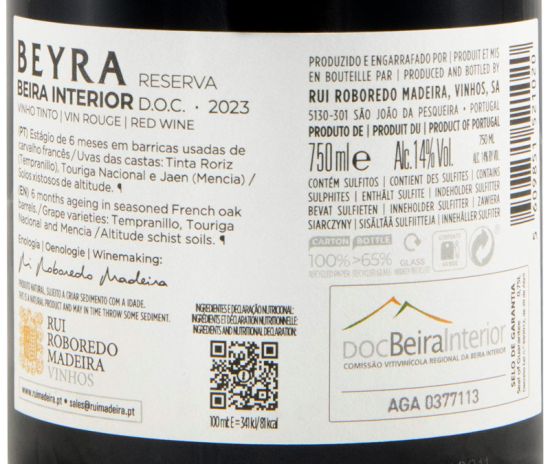 2023 Beyra Reserva tinto