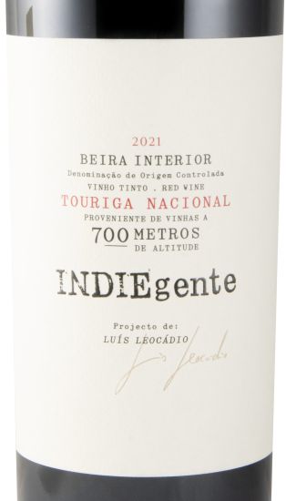 2021 Titan of Beira Interior Indiegente Touriga Nacional red
